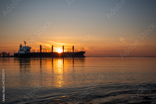 ship in the sunset  © Arta