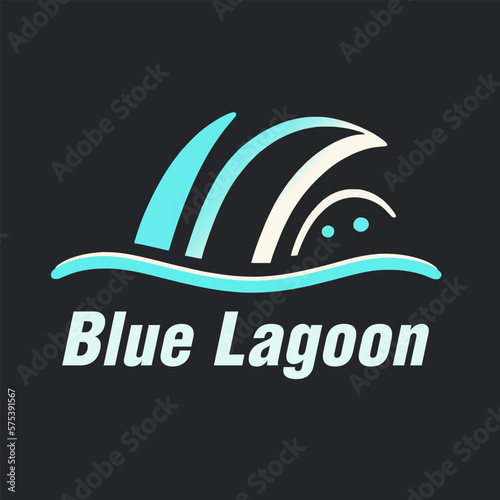 Minimalistic logo for a aquapark