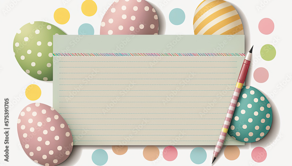 easter background with space to write for cards, recipes, events, parties - generative ai easter background with space to write for cards, recipes, events, parties - generative ai
