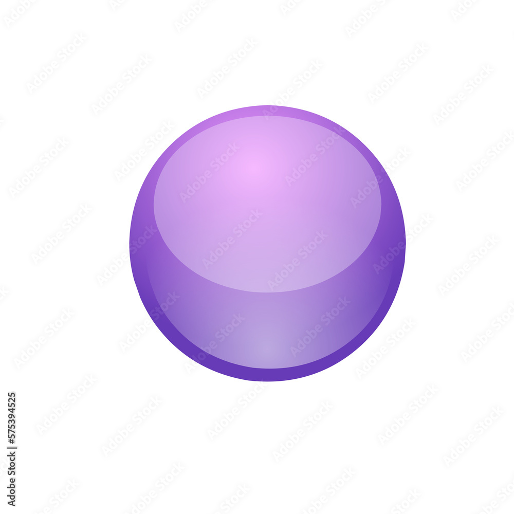 Obraz premium blue glossy button isolated