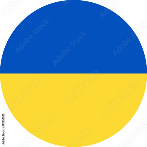Free Download Round Ukrainian flag. Flag of Ukraine circle. National symbol. - GFXLoad