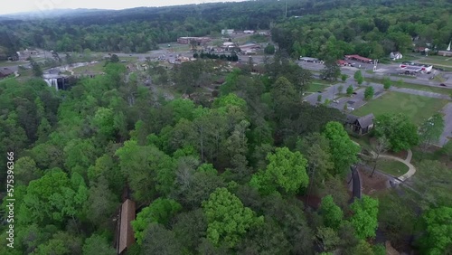 Noccalula Falls Park and Campgrounds in Alabama, Gadsden. Beautiful Landscape photo