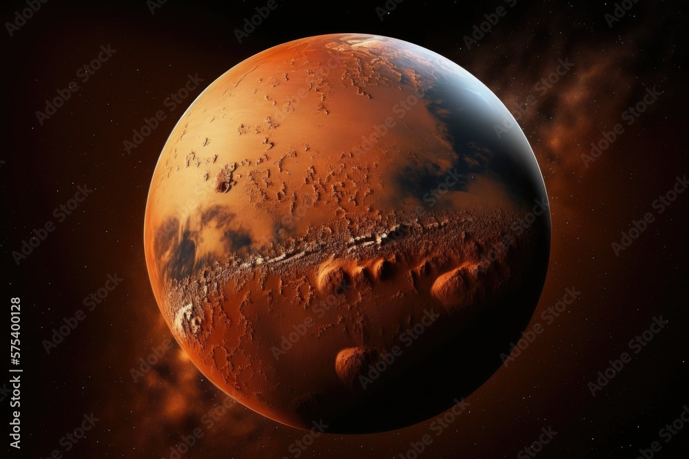 Mars, Solar System. The fourth planet in our Solar System's order of ...