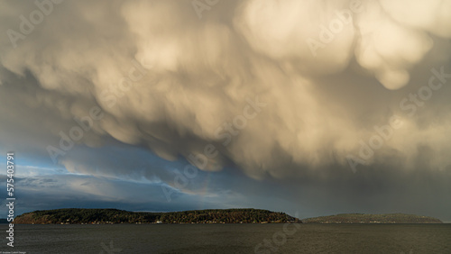 Mammatus Clouds over Vashon Island and the Puget Sound