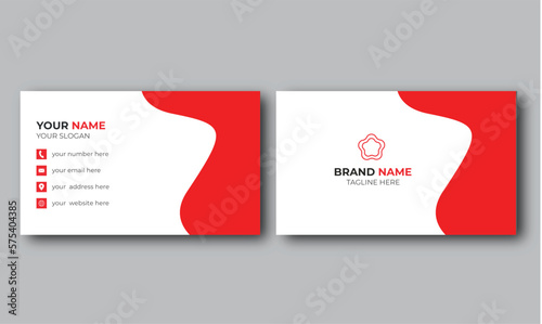  professional unique business card, corporate and nice business card, business card, red color business card, minimalist business card, clean business card , simple business card design,
