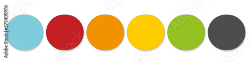 Modern abstrakt Kreis Kreise Regenbogen bunt