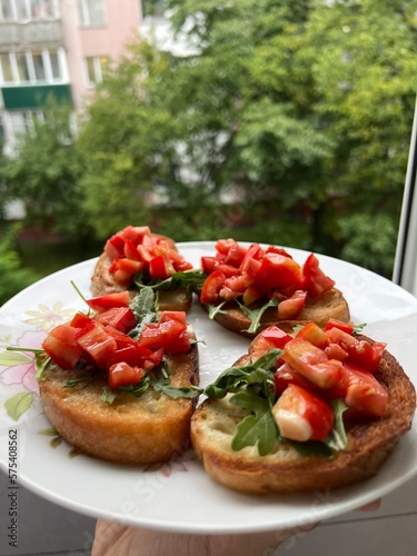 tomato
food
snack
bruscetta