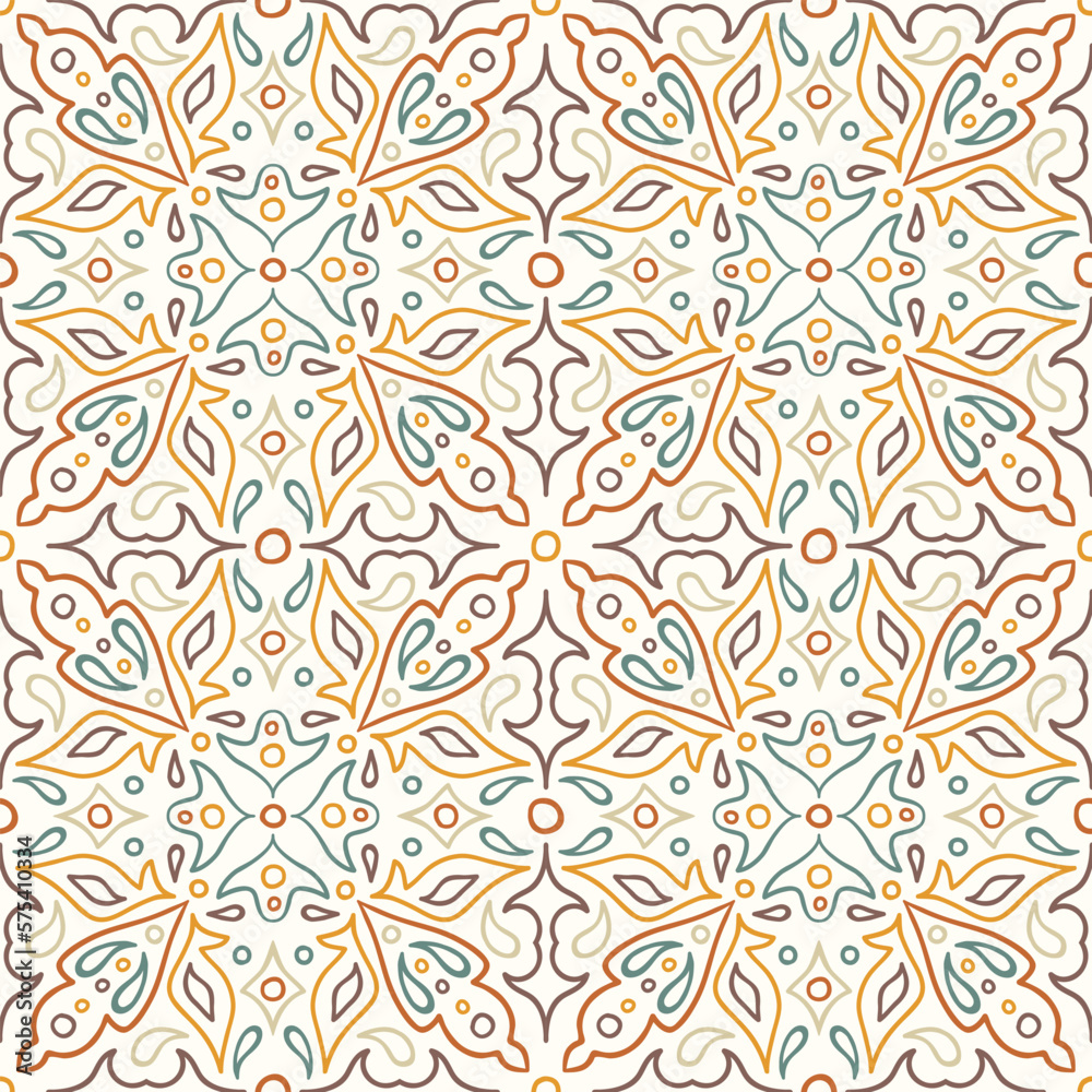 Kaleidoscope seamless pattern, textured background for your design projects, textile, wrapping, wallpaper, web