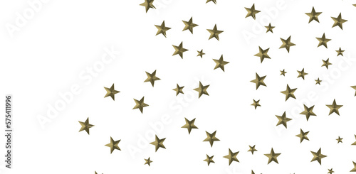 Stars - A gray whirlwind of golden snowflakes and stars. New