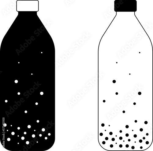 illustration of a bottle on a transparent background