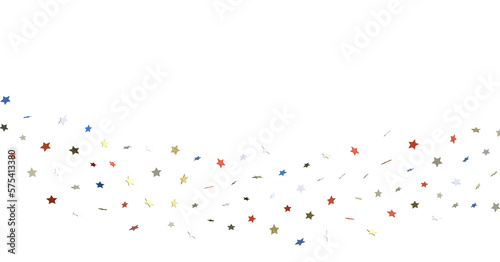 Stars - Red white blue shiny confetti stars on white background  isolate  tricolor concept  independence and freedom day USA