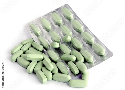 multicolor various capsules and pills as pharmaceutic fo health care photo