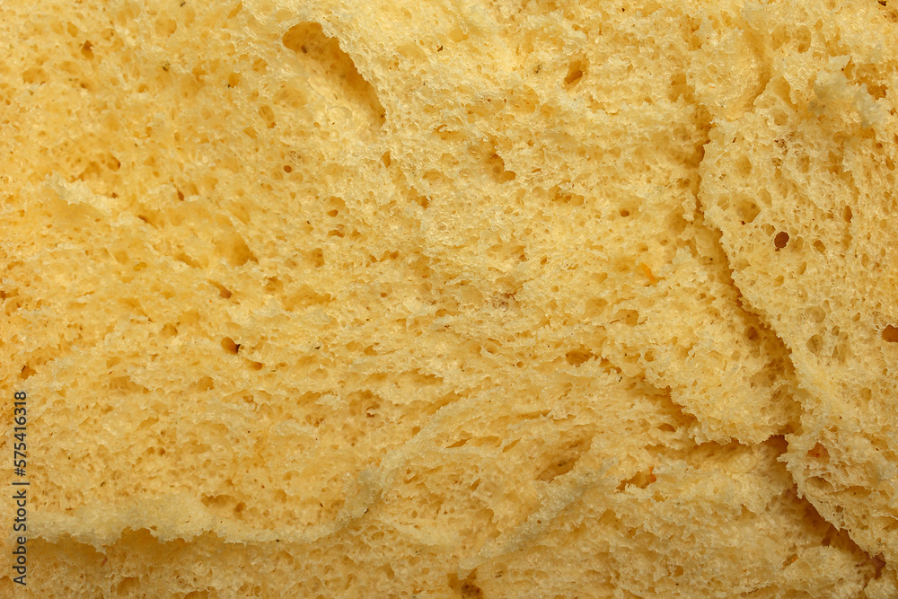 Texture of bread close-up. View from above.