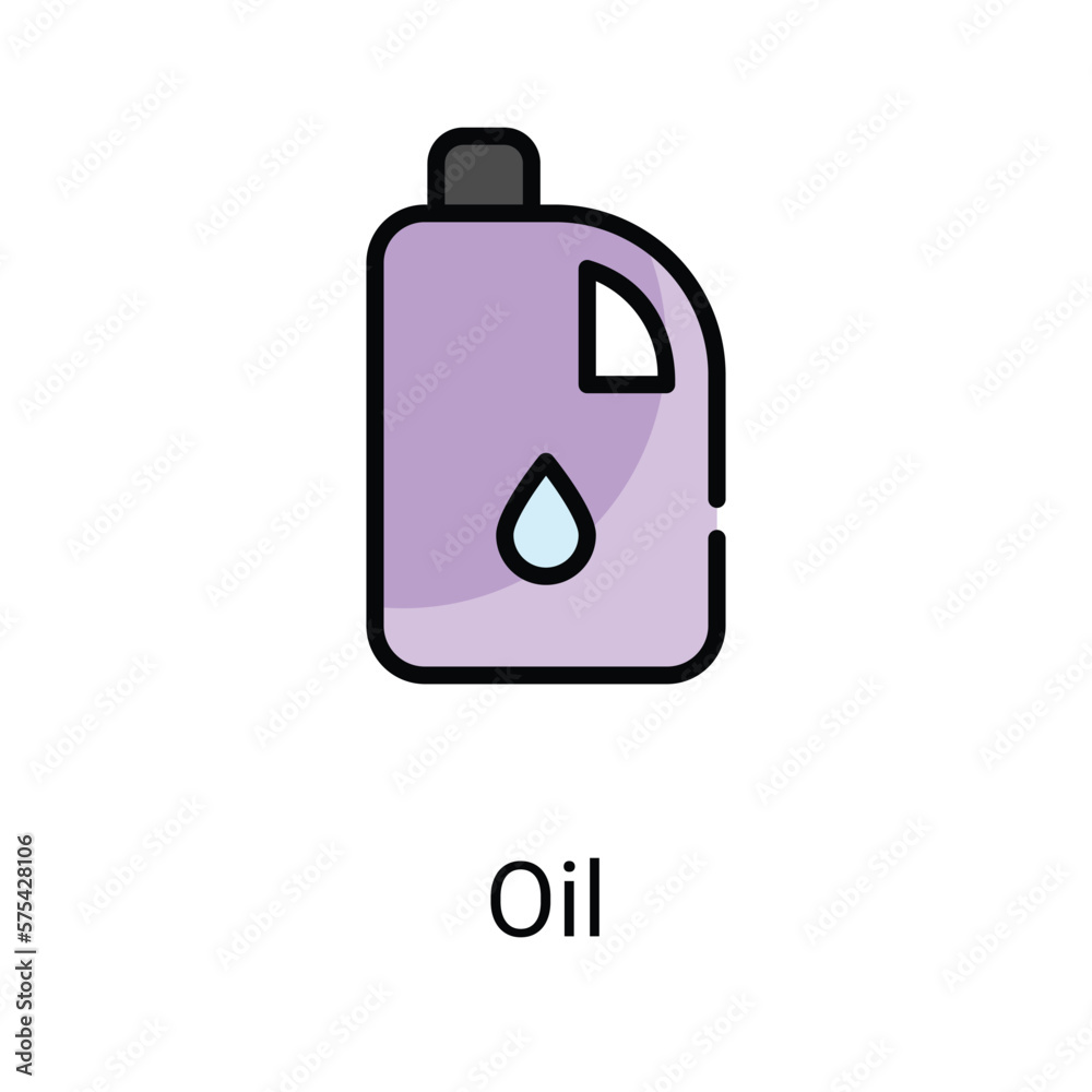 Oil icons design stock illustration.