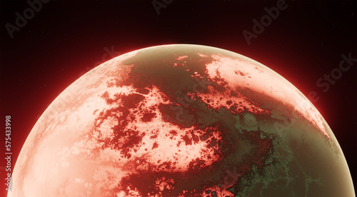 Planet, space, 3d illustration, 3d rendering	
