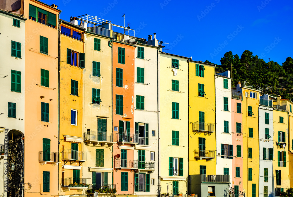 famous old town of Porto Venere in Italy