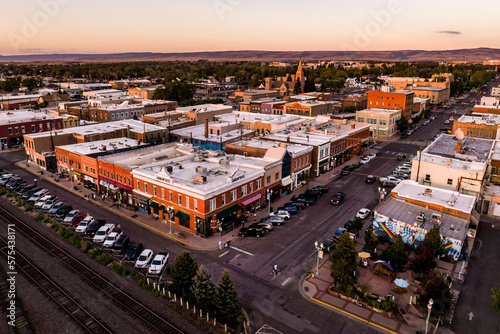Summer Drone View of Laramie, Wyoming photo