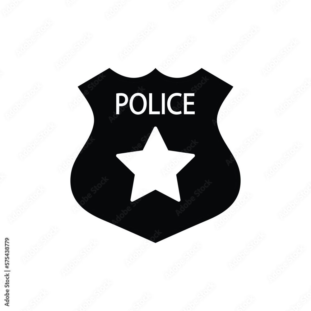 police icon sherigg badge icon vector police icon sherigg badge icon vector
