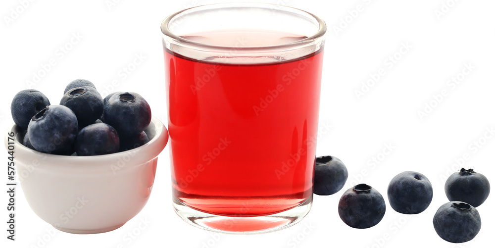 Group of fresh blueberries with juice Group of fresh blueberries with juice