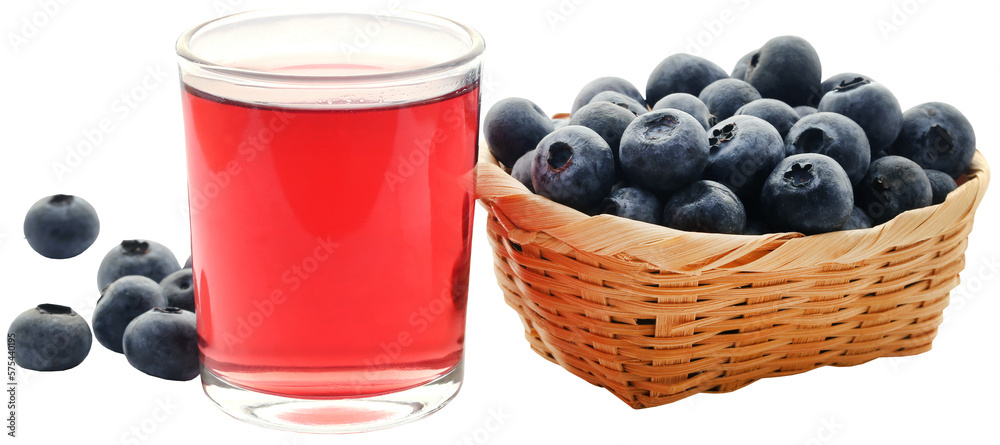 Group of fresh blueberries with juice Group of fresh blueberries with juice