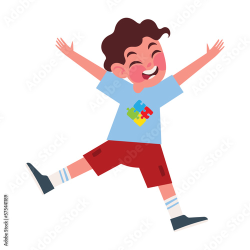 happy boy, autism day