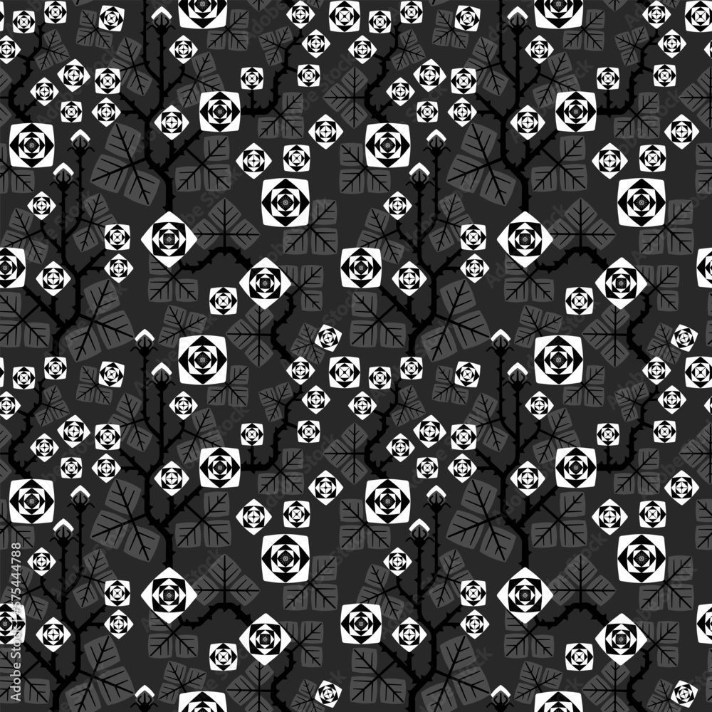 seamless pattern background bright geometric roses seamless pattern background bright geometric roses