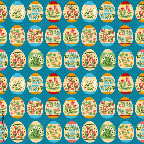 seamless pattern spring holiday easter