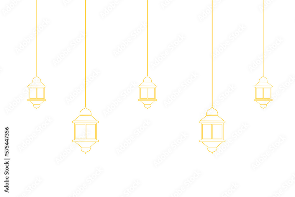 ramadan lantern eid mubarak line art hanging background decoration ramadan lantern eid mubarak line art hanging background decoration