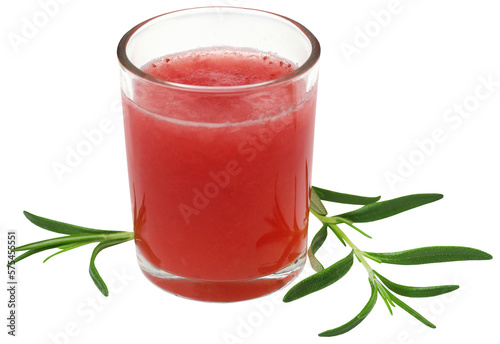 Strawberry juice wtih rosemary