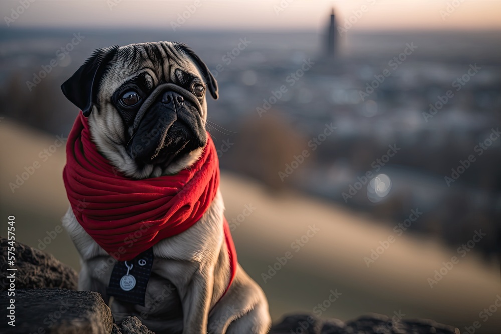 Pug scarf on sale