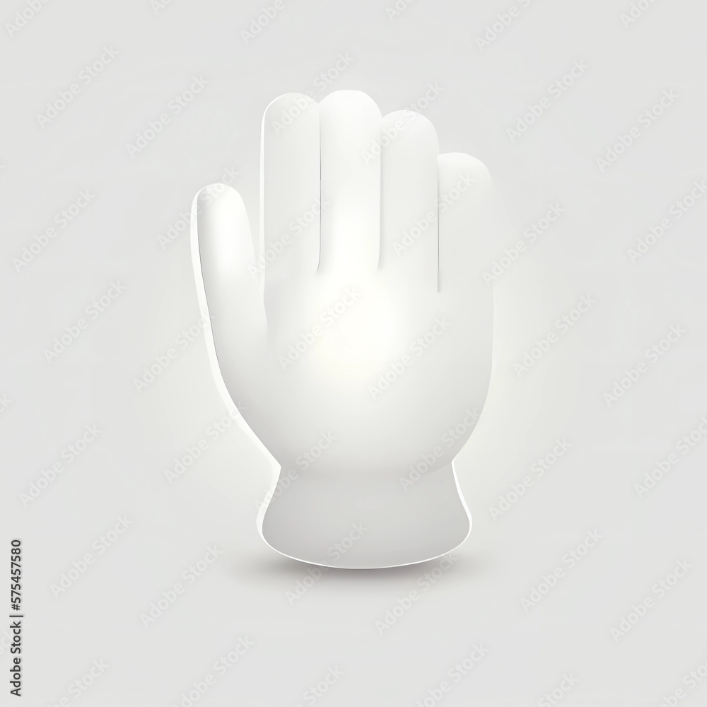 Generative AI illustration of white glove, cleaning Generative AI illustration of white glove, cleaning