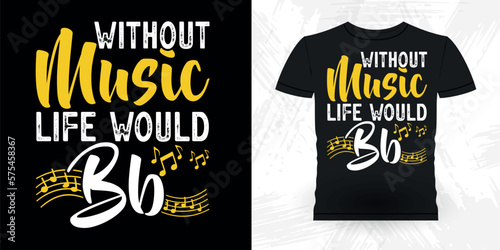 Guitar Lover Funny Musician Music Bass Retro Vintage Musician T-shirt Design