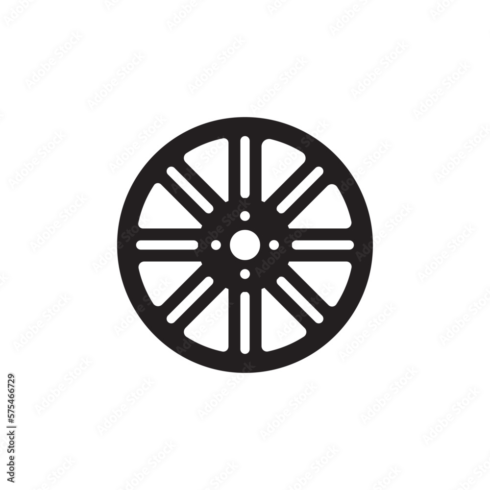 Fototapeta premium car rim icon