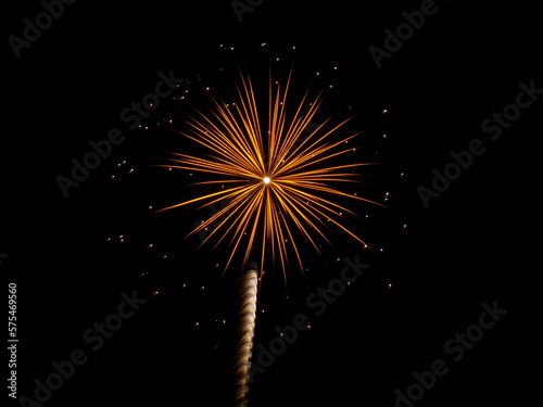fireworks in the night sky
