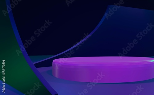 stage product display for advertising