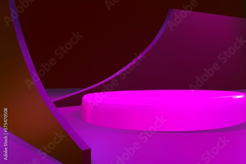 stage product display for advertising