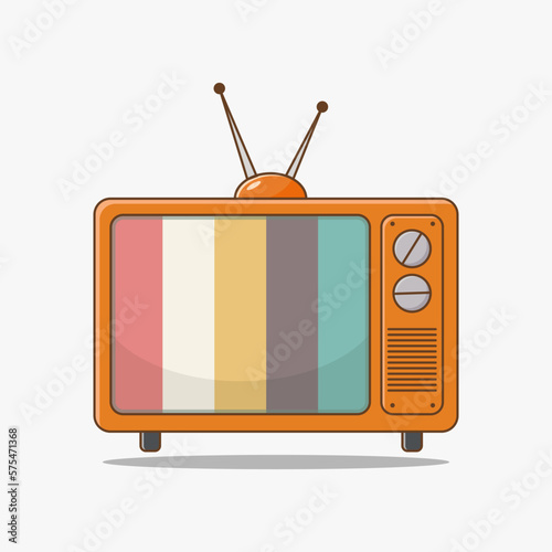 Retro tv cartoon background media