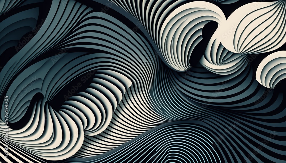 Texture Pattern Minimalist Vector Flow Art. AI generative.