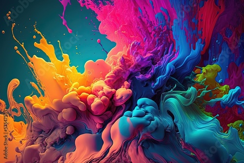 Abstract Multicolored Background photo