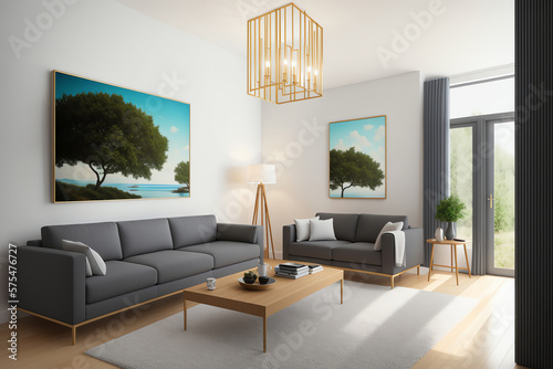 Relax and Unwind in This Comfortable Living Room with Modern Furniture