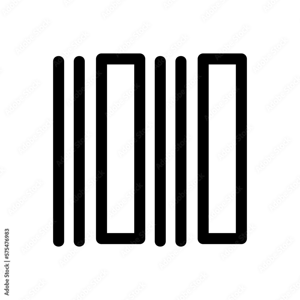 barcode icon or logo isolated sign symbol vector illustration - high quality black style vector icons