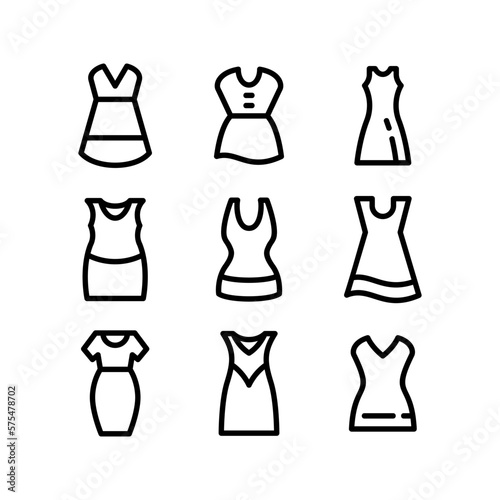 dress icon or logo isolated sign symbol vector illustration - high quality black style vector icons