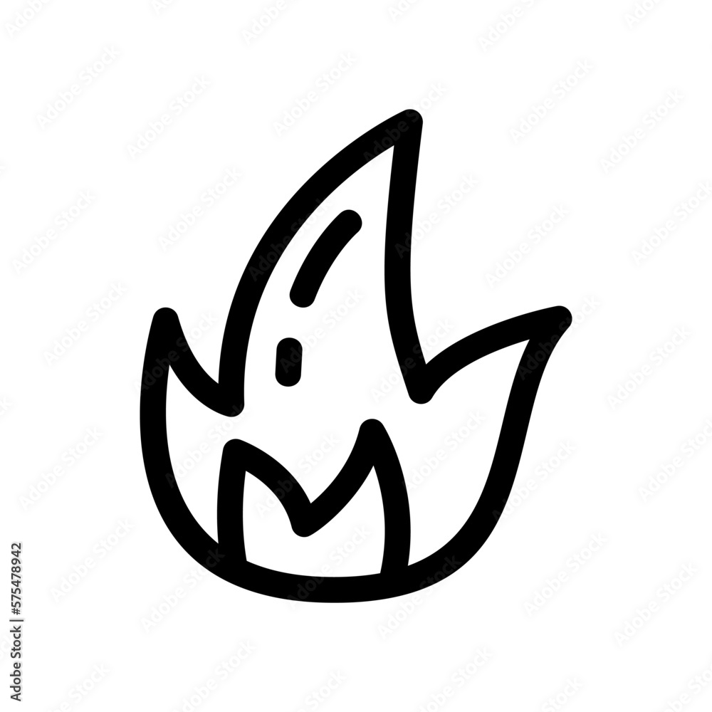 Obraz premium fire icon or logo isolated sign symbol vector illustration - high quality black style vector icons