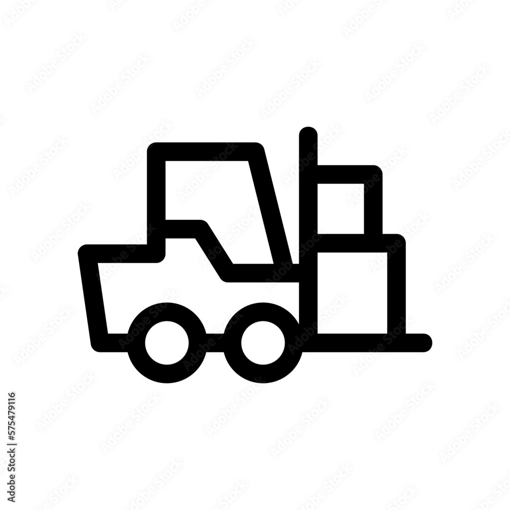 forklift icon or logo isolated sign symbol vector illustration - high quality black style vector icons forklift icon or logo isolated sign symbol vector illustration - high quality black style vector icons