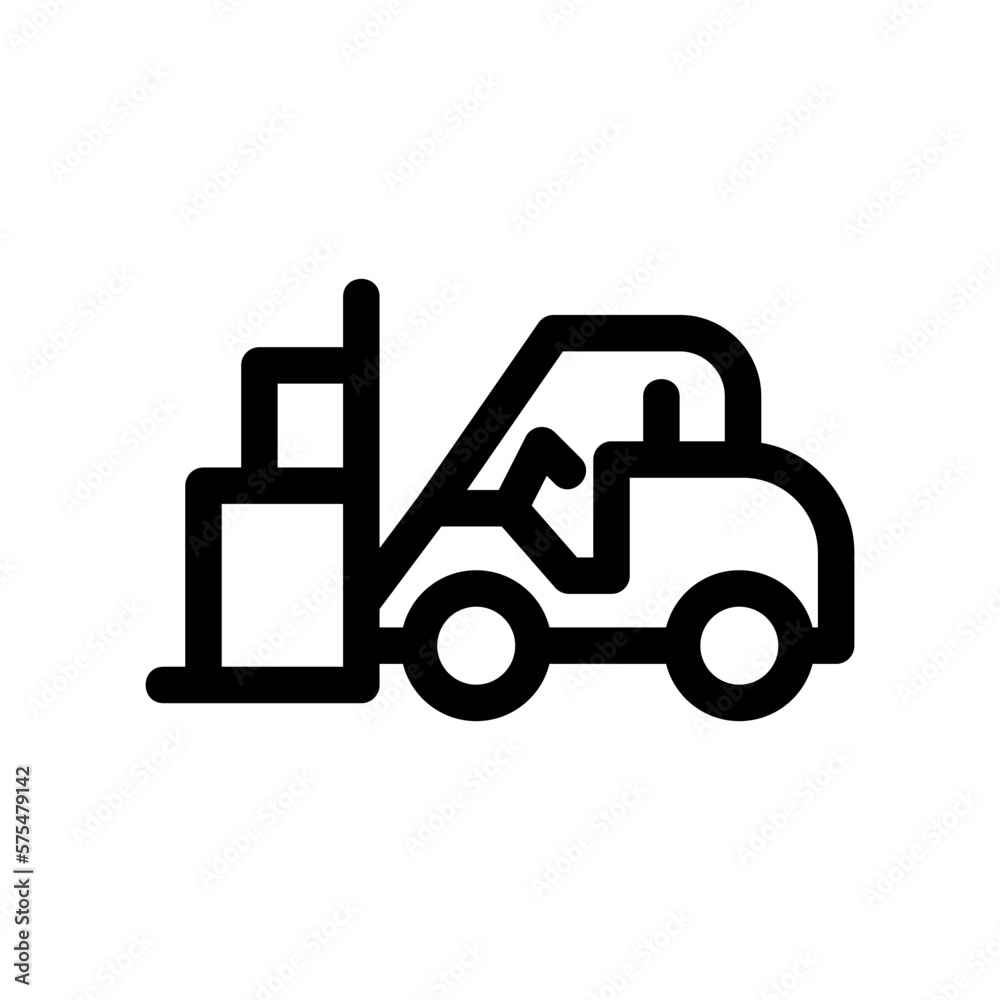 forklift icon or logo isolated sign symbol vector illustration - high quality black style vector icons forklift icon or logo isolated sign symbol vector illustration - high quality black style vector icons