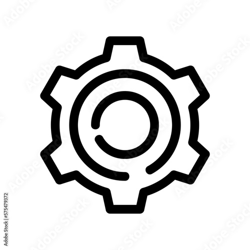 gear icon or logo isolated sign symbol vector illustration - high quality black style vector icons