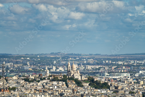 The Basilica of the Sacred Heart (Sacre Cœur Basilica). Montmartre, Paris, France