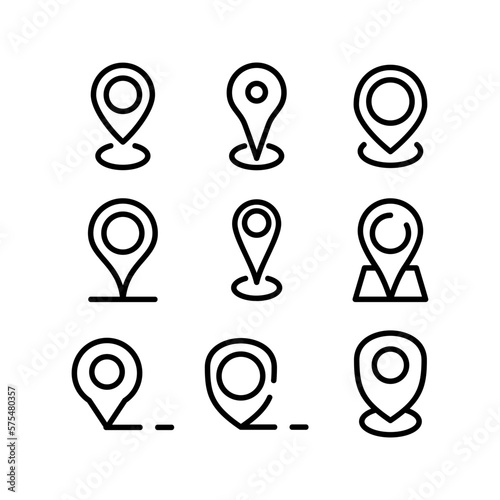 location icon or logo isolated sign symbol vector illustration - high quality black style vector icons