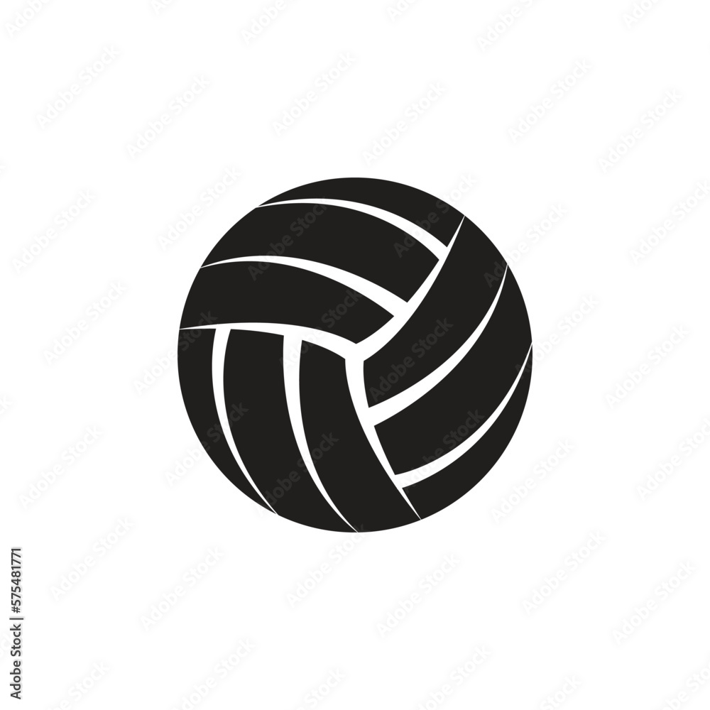 Volleyball icon, Logo template