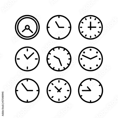time icon or logo isolated sign symbol vector illustration - high quality black style vector icons